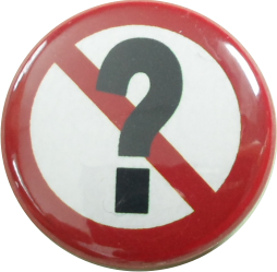 ? verboten Button